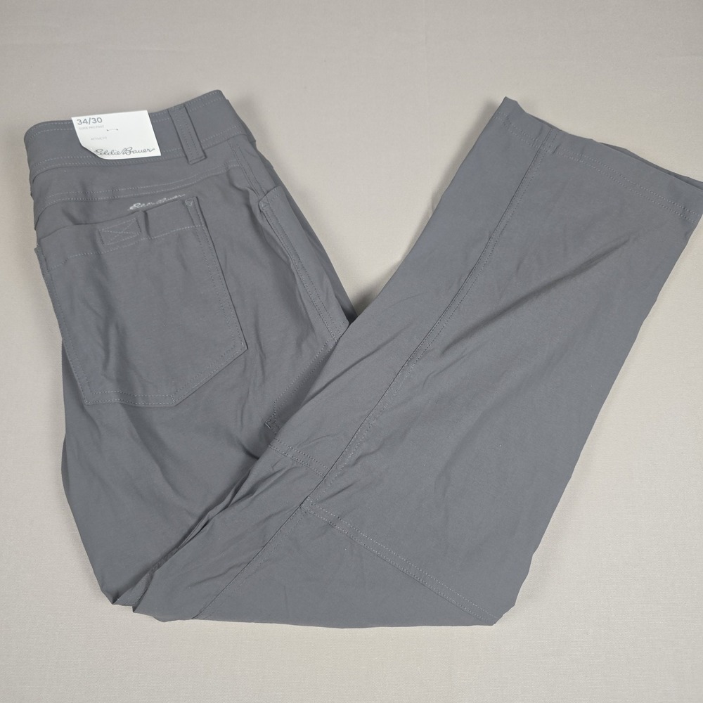 NWT Eddie Bauer First Ascent Guide Pro Pants Mens 34x30 Dark Smoke Hiking Trail